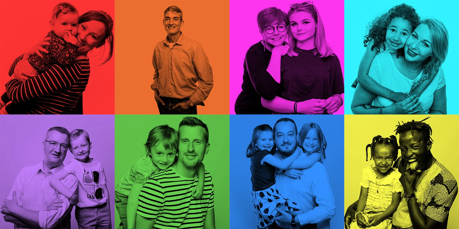 Portraits divers colorés Portraits divers style colorés