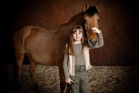 Enfant Seance Photo Studio Cavalier Cheval Centre Equestre 4