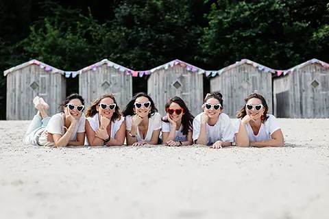 13 Seance Photo Evjf Saint Valery Sur Somme Baie De Somme Cabines Plage